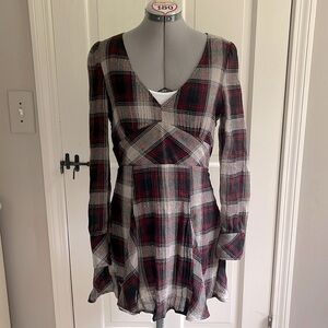 Free People Plaid Dress